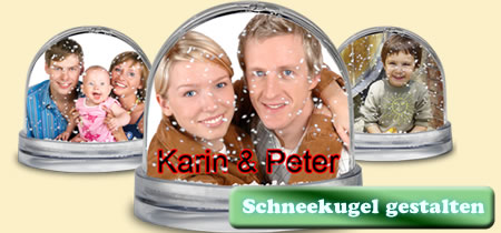 Fotoschneekugel als Gutschein