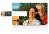 USB Karte mit Foto der Großeltern