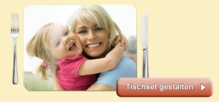 Tischset mit Foto